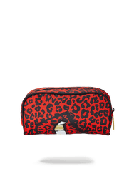 RED LEOPARD LIPS PENCIL CASE