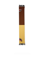 SPLIT CHECKERED SHARK SCARF