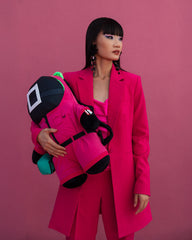 SQUID GAME COLLAB PINK SOLDIERS BEAR BACKPACK