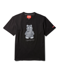 SHORT SLEEVE GRAPHIC MONEY BEAR T-SHIRT (BLACK)