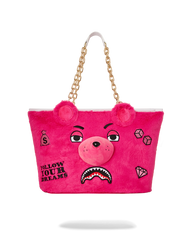 PLUSH MONEYBEAR TOTE (PINK)