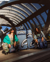 MIDNIGHT MAGIC SHARKS IN PARIS MESSENGER SLING BAG