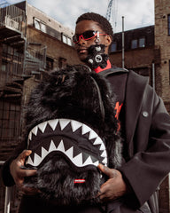 FURZILLA SHARK (NIGHT) BEAR CUB KEYCHAIN