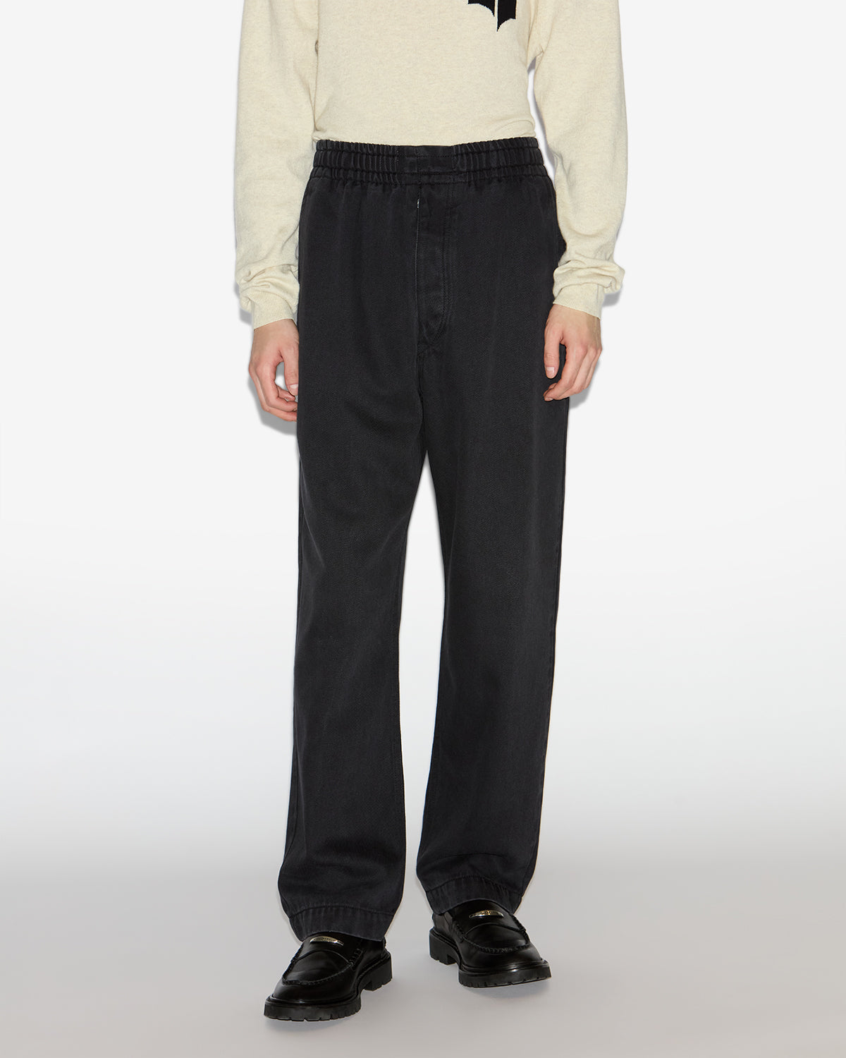 TIMEO plain-colored Lyocell pants