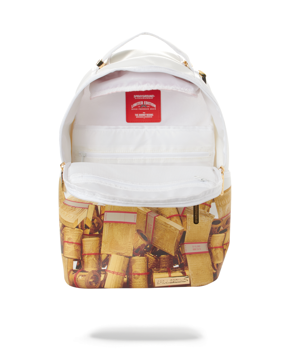 GOLD MONEY BRICKS DLXV BACKPACK