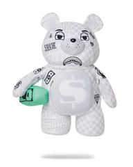SPLIT THE CHECK (PEARL) MONEYBEAR TEDDYBEAR BACKPACK