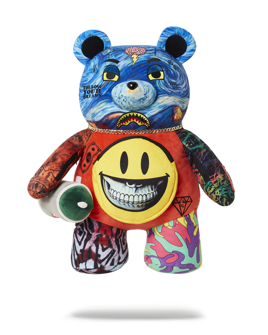 VILLAIN MONEY BEAR TEDDYBEAR RON ENGLISH EDITION BACKPACK