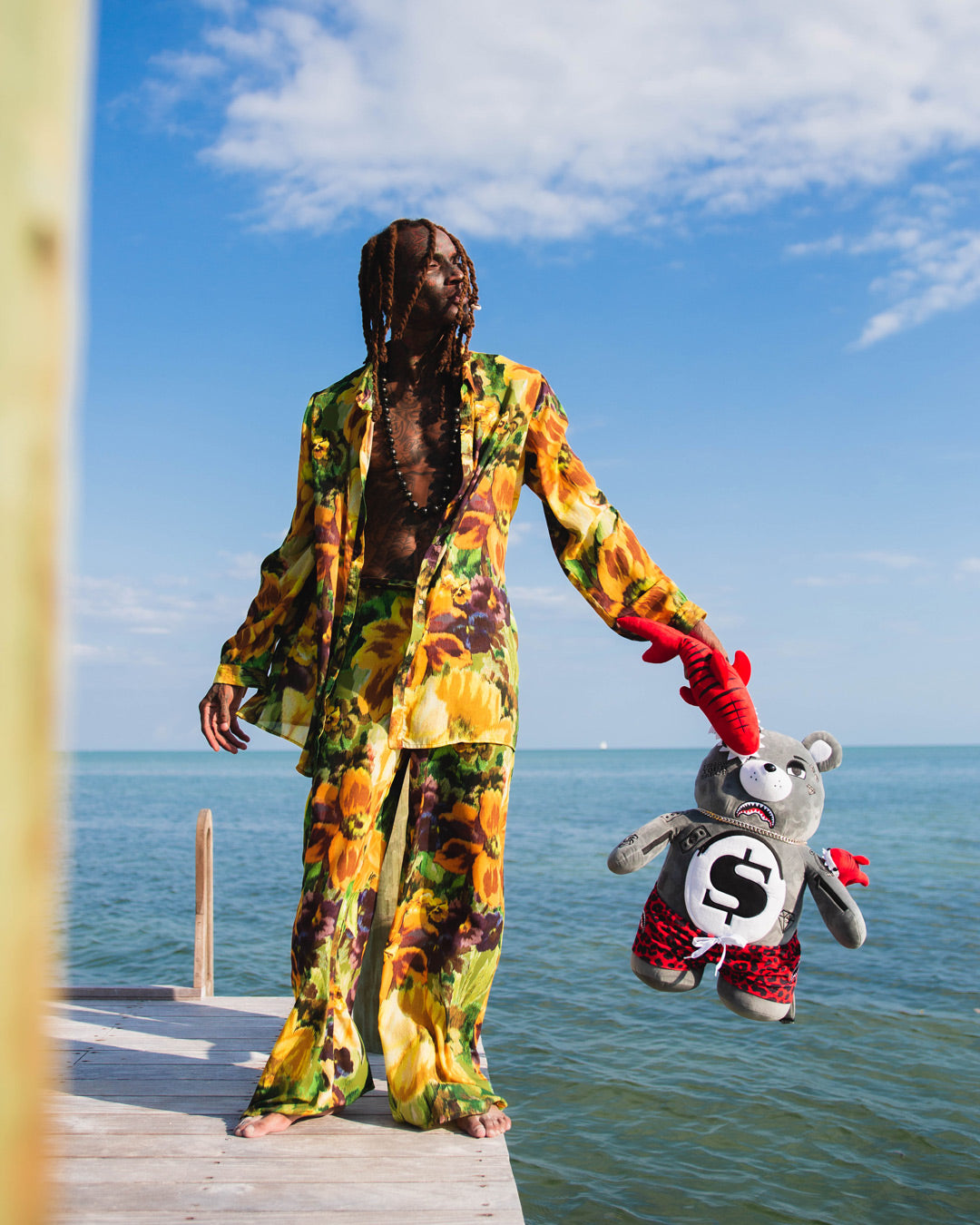 SHARK FRIENDS MONEYBEAR TEDDYBEAR BACKPACK