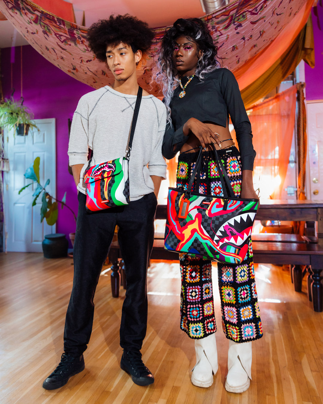 TRIPPY TAFFY LARGE SLING CROSSBODY