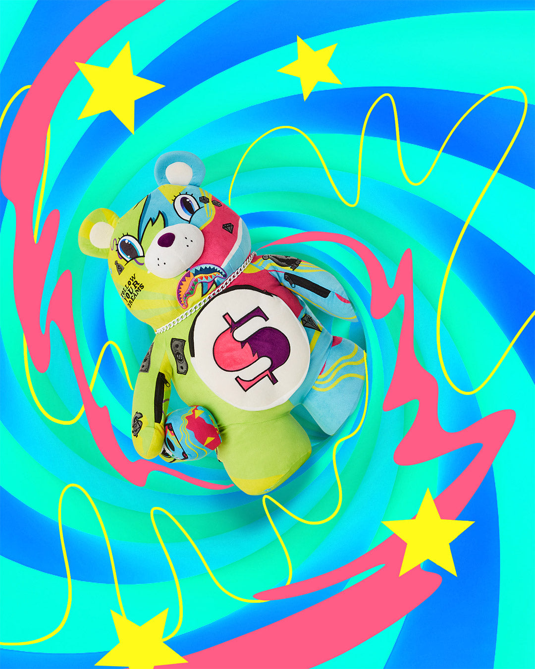 SUPER WEIRD MONEYBEAR TEDDYBEAR BACKPACK