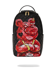 QUILT HAND PAINTED DIABLO BEAR BACKPACK (DLXV)