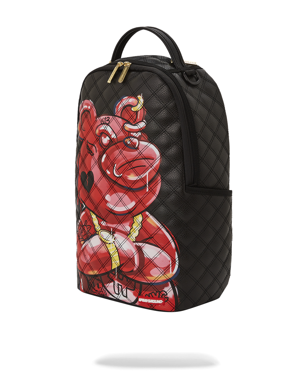 QUILT HAND PAINTED DIABLO BEAR BACKPACK (DLXV)