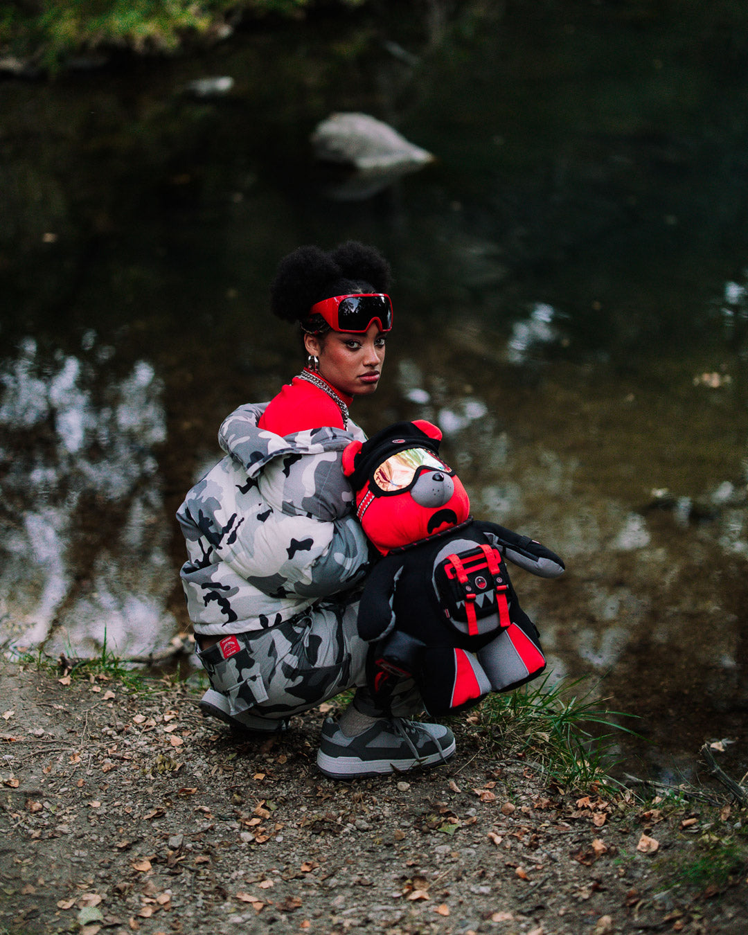 SKY HIGH SEEKERS ARCTIC GPS MONEYBEAR BACKPACK