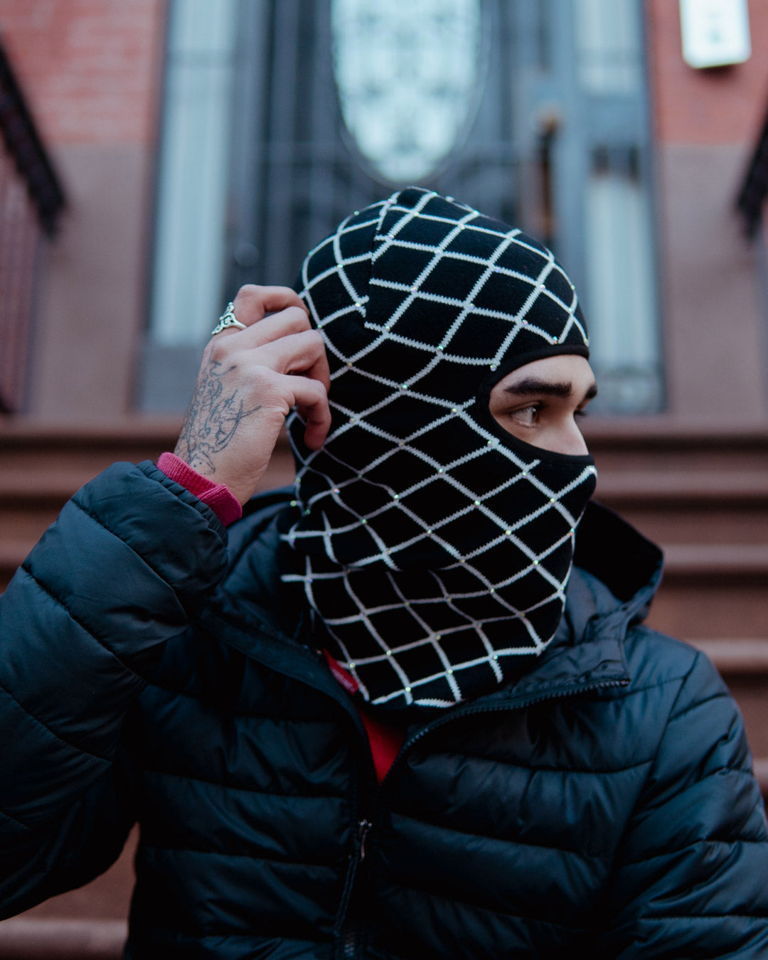 CHAINLINK KNIT SKI MASK