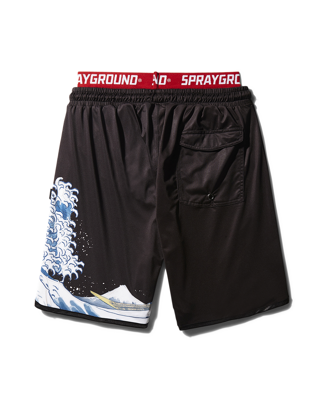 DRAGON WAVE CORTO SWIM TRUNKS (BLACK)