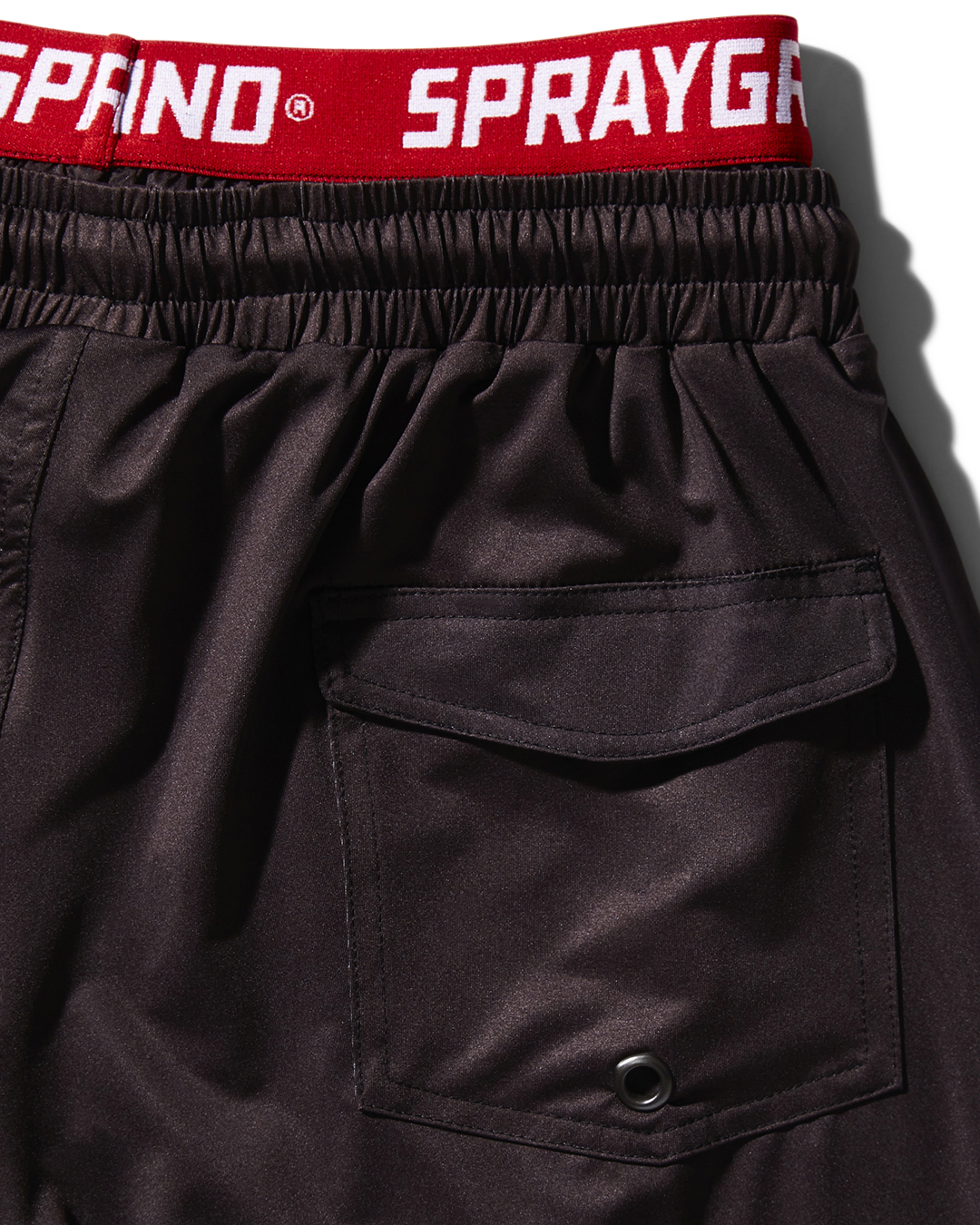 PATCH ALL-IN CORTO SWIM TRUNKS (BLACK)