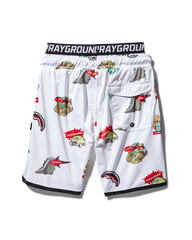 KIDS PATCH ALL-IN SWIM TRUNKS (WHITE)