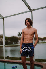 MIDNIGHT MAGIC SHARKS IN PARIS SWIM SHORTS