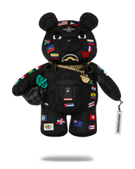 JAMES FIRST CLASS GLOBAL FLAGS MONEYBEAR BACKPACK
