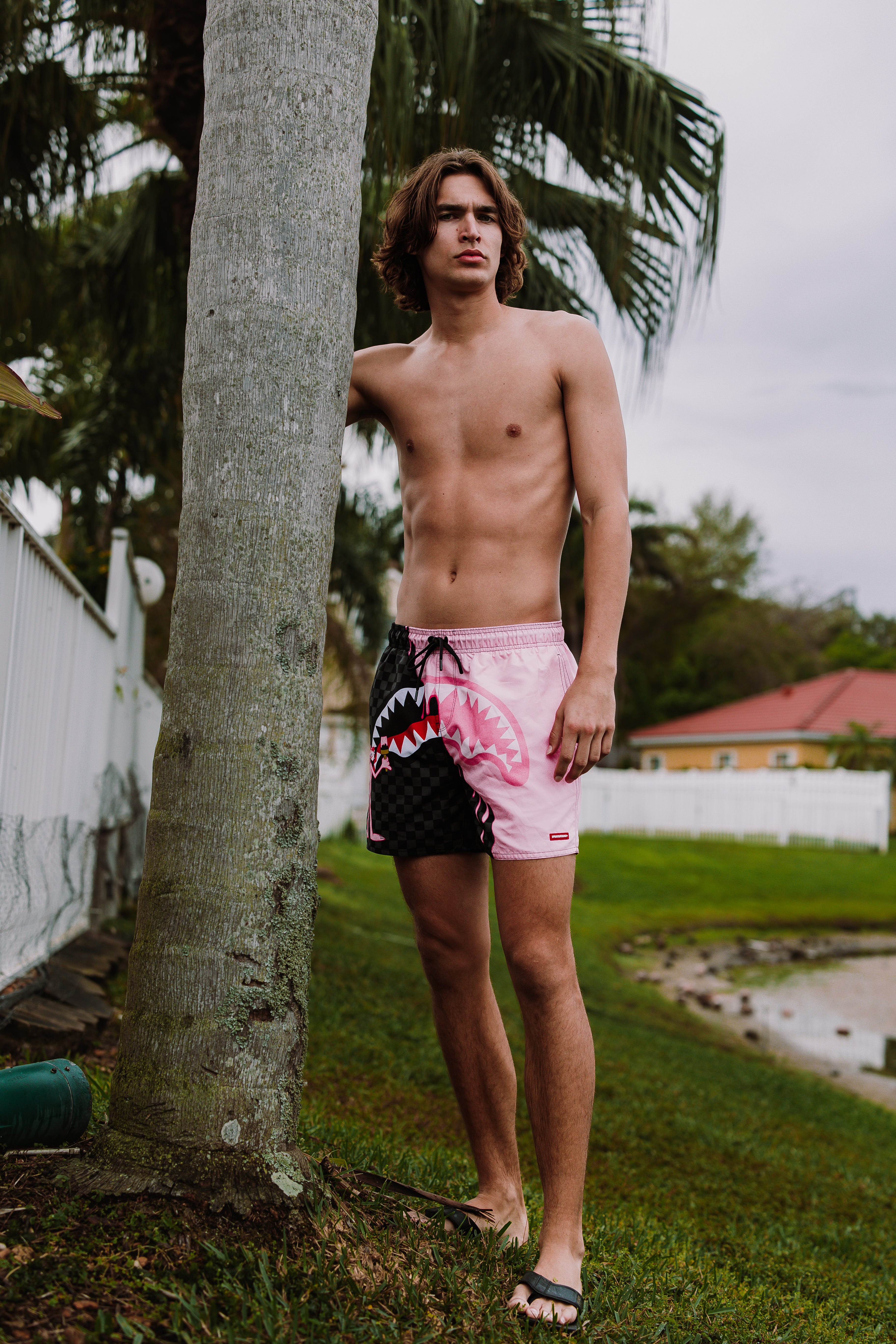 PINK PANTHER PINK PAINTER SWIM SHORTS