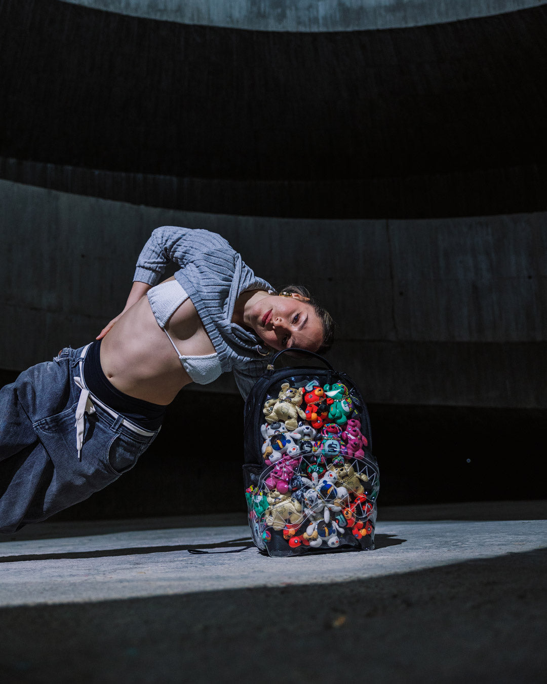 LEGIT BEARS STUFFED IN THIS BAG BACKPACK